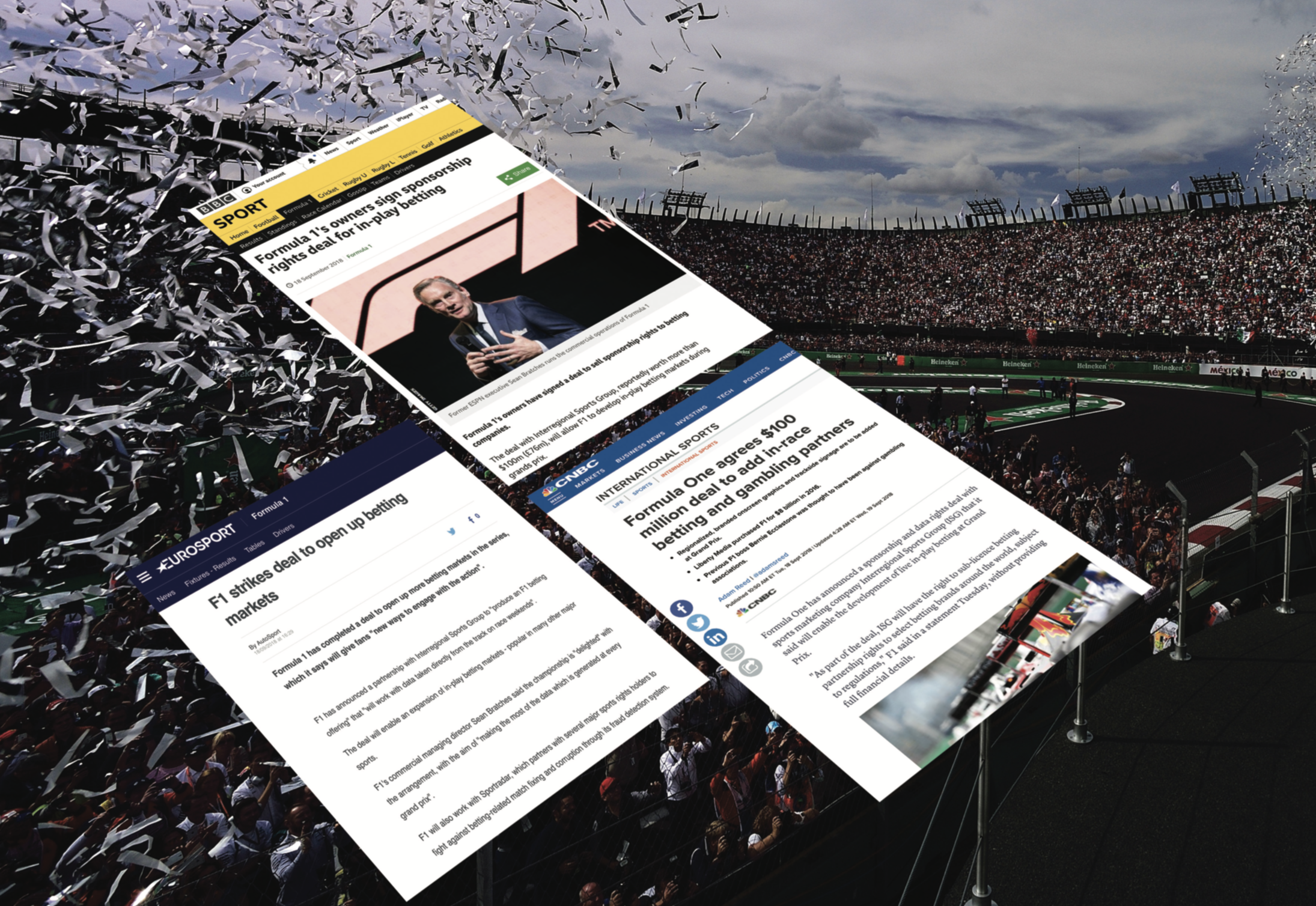 F1 Joins ISG for Betting… Press Coverage