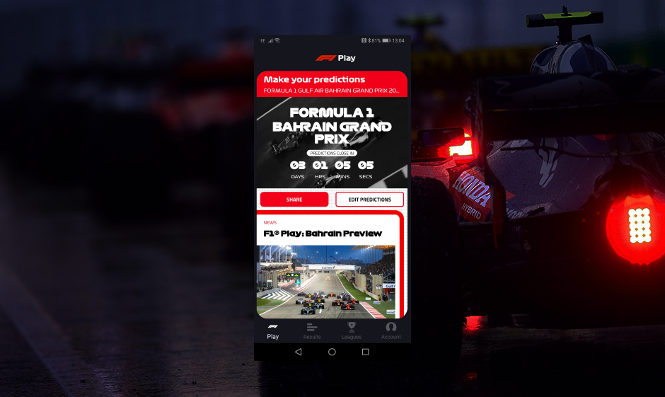 ISG Launch F1 Play ahead of Bahrain GP