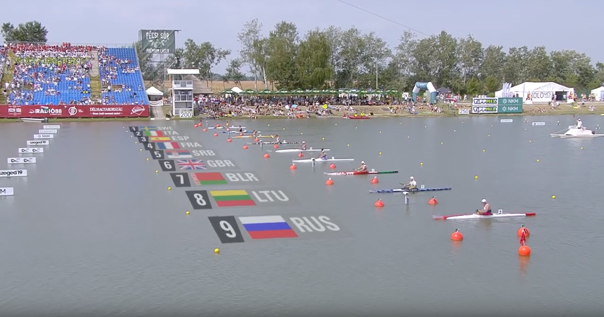 eGraphics team in action at Canoe World Championships